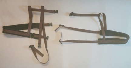 Brown/Black Goat Wagon Harness